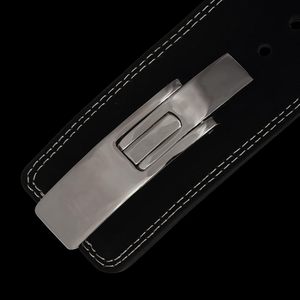 Premium Leather Lever Belt 10mm Wide Weightlifting & Powerlifting Gym Belt with Lower <b>Back</b> <b>Support</b> for Men & Women - Product Image 3