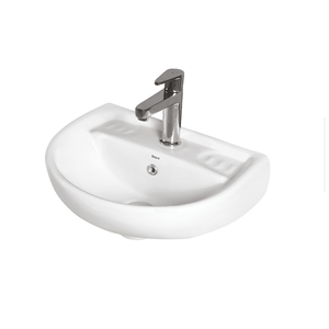 Última llegada de stock, lavabo suspendido de cerámica blanca ecológica de diseño moderno y lujoso, de la mejor calidad. - Product Image 1