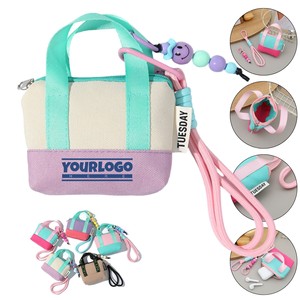Sac fourre-tout en toile miniature personnalisé avec fermeture éclair, petit sac de shopping réutilisable en coton, sac cadeau avec logo personnalisé - Product Image 4