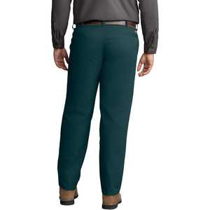 กางเกงทำงานสีเขียวโก้เก๋ผู้ชาย, การออกแบบด้านหน้าแบนทนทานต่อคราบ34L 33W X - Product Image 2