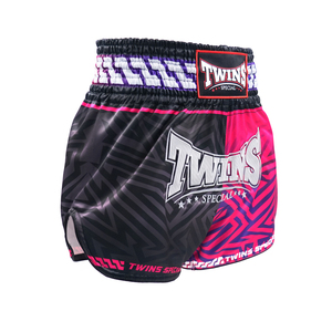 กางเกงมวยไทยคู่ รุ่น Twin Mma สีเขียวมิ้นท์ไล่เฉด ผลิตจากผ้าซาตินพิมพ์ลายแบบ Sublimation พร้อมป้ายคู่ จากโรงงานผู้ผลิตโดยตรง - Product Image 2