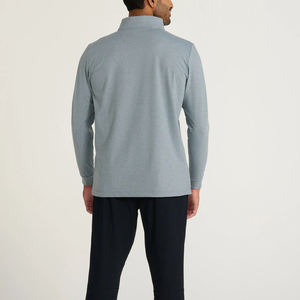 Haut de golf léger et respirant pour homme avec col et fermeture éclair, en polyester, à prix réduit - Product Image 2