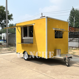 American Standard Double Axles Outdoor Concession Traction Camper caravan Mobile Bakery Equipment Salad Refrigerator Trailer - Product Image 3