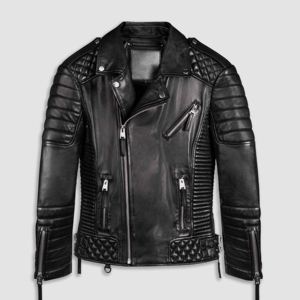 Solid Trader Timeless Design Antique Brass Hardware Accents Smooth Glazed Texture Premium Street Fashion Leather <b>Jacket</b> - Product Image 1