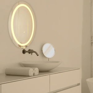 Bathroom LED Mirror Touch Sensor Beveled Edge Scandinavian Design 18x30 Inch Wall Mirror with 3 <b>Light</b> Effects - Product Image 5