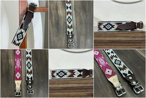 Collier de chien en cuir véritable usiné à la main réglable de haute qualité collier pour animaux de compagnie perlé de concepteur de luxe de concepteur personnalisé pour chats et chiens - Product Image 3