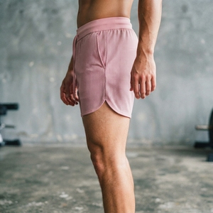 <b>Pink</b> Mesh <b>Men's</b> <b>Shorts</b> Breathable Quick Dry Athletic Training <b>Shorts</b> Elastic Waist Pockets Casual Gym Wear - Product Image 1
