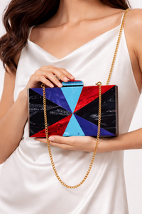 Designer Women's Resin Clutch <b>Handbag</b> <b>Chains</b> Decoration Evening Acrylic Purse Wedding Party Birthday Gift Magnetic Fashion - Product Image 2