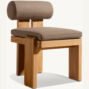 เฟอร์นิเจอร์เก้าอี้ไม้สักสไตล์โมเดิร์นเรียบง่าย พร้อมฟองน้ำนุ่ม ทนทาน และมีคุณภาพดี - Product Image 3