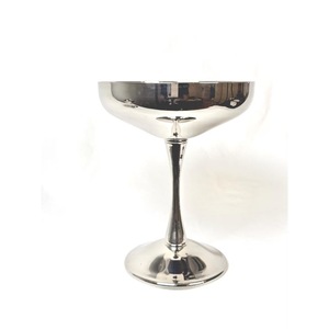 Stainless Steel Champagne Coupe Glass With Long Stem Elegant Design For Party Occasion Round Shape Machine Made - Product Image 4