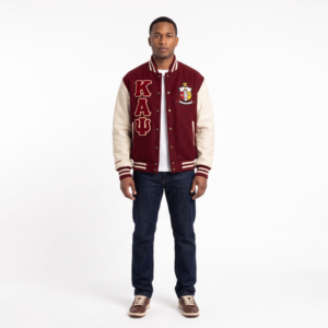 Wholesale Custom Varsity Jacket <b>Mens</b> Heavyweight Wool and Genuine Leather Letterman Coat Drop Shoulder Streetwear Bomber - Product Image 1