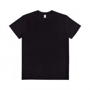T-shirt à manches courtes pour homme, col rond, coupe classique, couleur unie, 100% coton jersey tricoté, style décontracté - Product Image 1