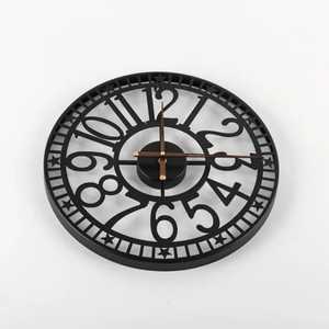 Luxury Modern Wall Clock Black Metal Concentric <b>Ring</b> Orbital Design Silent Quartz Movement for Boutique Office Home Decor - Product Image 5
