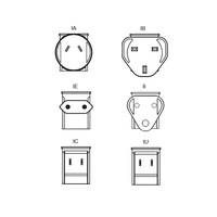 Adaptador de Corriente Médico de 7W, Material de PC, Enchufe Intercambiable Tipo 22V 0.32A, Adaptador de CA/CC para EE. UU., UE, Reino Unido, Australia, China, Japón