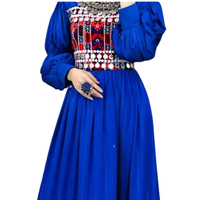 Grosir Pakaian Wanita Etnik Pathani Vintage Chiffon Cashmere Salwar Kameez untuk Pesta Pernikahan Luar Ruangan, Berbahan Lace Polos Berwarna