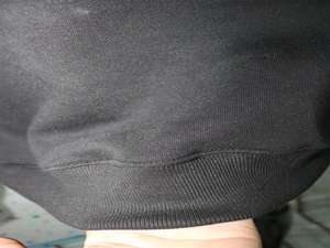 Sudadera BENGALS BLACK con cuello alto, 100% BLANCA, con apliques bordados, cuello ancho, CLUSH SPORTS - Product Image 5