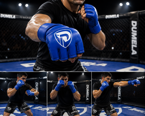 High Quality Customized Cowhide Leather MMA Gloves Breathable <b>Dummy</b> Type Dumela International Custom Logo Packaging All Seasons - Product Image 5