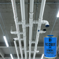 Colle liquide en PVC durable à usage général, séchage rapide, résistante au gel, pour l'assemblage de tuyaux rigides en PVC, construction certifiée SGS