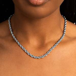 Classic 925 Silver <b>Rope</b> <b>Chain</b> Necklace Unisex Everyday Wear Anniversary - Product Image 2