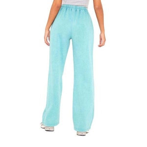 Pantalon de jogging en molleton d'hiver 100% coton avec poches tricotées, séchage rapide, taille élastique, décontracté et confortable pour femme - Product Image 3