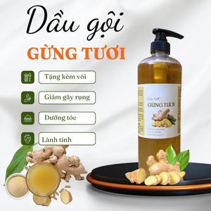 Shampooing Crème Bio au Gingembre Frais et à la Citronnelle de Vietnam |   SOIN NUTRITIF HERBAL VÉGÉTARIEN ANTI-PICOTURE POUR CHEVEUX ET CUVEAU - Product Image 1