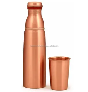 Personalised Copper Water Bottle for Health and <b>Fitness</b> Premium Sport Drink Made by Tayyab Handicraft - Product Image 1