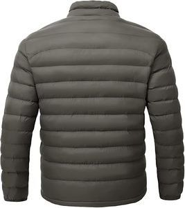 Men's Lightweight Packable Puffer Jacket Waterproof <b>Winter</b> Hood Jacket Custom Packable <b>Quilted</b> Puffer Jacket With Storage Pouch - Product Image 2