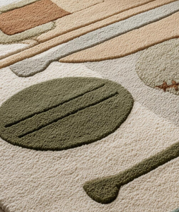 Tapis en laine tufté à la main, motif moderne, de haute qualité, écologique, pour salon, chambre d'enfants, hôtels, bureau. - Product Image 5