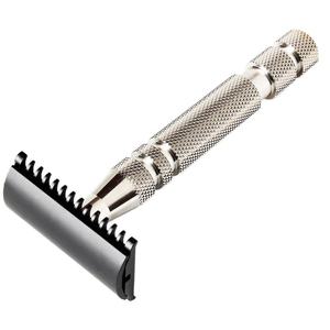 Rasoir de sécurité professionnel en acier inoxydable à double tranchant, lame unique, modèle Prestige Classique, pour la vente en gros - Product Image 4