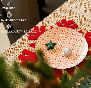 Red Frozen Christmas Theme <b>Coasters</b> Laser Cut Stylish Holiday <b>Coaster</b> <b>Set</b> For Maintaining Clean And Stain Free Table Surfaces - Product Image 2