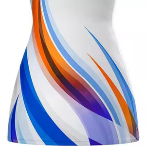 <b>Custom</b> Durable Plus Size Women's Netball Uniform Jersey <b>Dress</b> Nylon Anti-Bacterial Quick Dry Breathable Heat-Transfer Sleeveless - Product Image 4