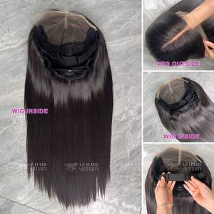 Perruques sans colle en cheveux vietnamiens bruts, avec dentelle transparente 5x5, 6x6, 7x7, style lisse baguette, vente en gros - Product Image 5