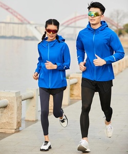 High Quality <b>Lightweight</b> Full Zip <b>Running</b> <b>Jacket</b> Track <b>Jacket</b> Custom Made Polyester Spandex Wind <b>Jacket</b> With Reflective Tape - Product Image 5