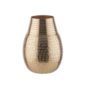Pots à fleurs en aluminium argenté à motif de feuilles, de qualité supérieure, différentes tailles, pots à fleurs artificielles en gros - Product Image 3