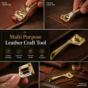 Portable Leather Skiving <b>Tool</b> Heavy Duty Steel | Edge Skiver Leather <b>Craft</b> Hand <b>Tool</b> | Precision Cutting <b>Tool</b> India 2026 Export - Product Image 5