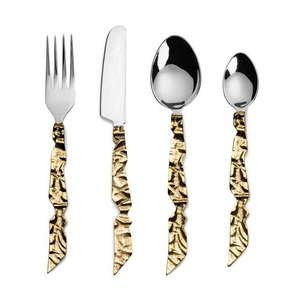 Ensemble de couverts de table en acier inoxydable de qualité supérieure, ustensiles de cuisine modernes, durables, résistants à la rouille, collection de couverts élégants, vaisselle raffinée - Product Image 4