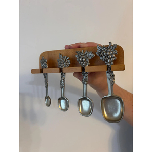 Silver Finished <b>Measuring</b> <b>Cups</b> And Spoon <b>Set</b> For Hotel Wedding And Party Food Preparation Wholesale Supply <b>Measuring</b> Tools - Product Image 1
