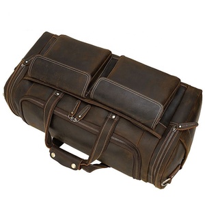 Sac de voyage week-end en cuir de qualité supérieure, souple, tendance, idéal pour costumes et robes – Nouveauté très prisée - Product Image 5