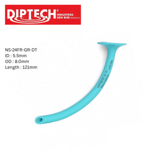 Cánula Nasofaríngea Premium Robertazzi Design Sin Látex NS-24FR-GR-DT con Extremo Trompeta para Manejo de Vías Respiratorias Estéril - Product Image 1