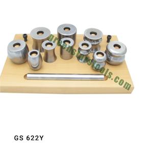 Bracelet Bangle Forming Die Set 10 Piece Hardened Steel Jewelry Making <b>Tool</b> <b>Kit</b> with Wooden Base Item No GS622Y | Jewelry <b>Tools</b> - Product Image 1