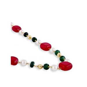 Collier en résine coloré fait main, très tendance, pour femmes et jeunes filles, bijoux classiques à la mode avec chaînes de perles, artisanat direct en résine - Product Image 3