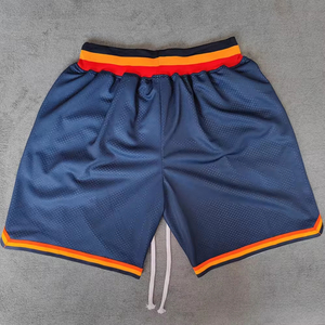 Men's <b>White</b> Basketball Shorts With Orange Lightning Print Drawstring Closure Breathable Mesh Fabric All Seasons Regular Fit - Product Image 5