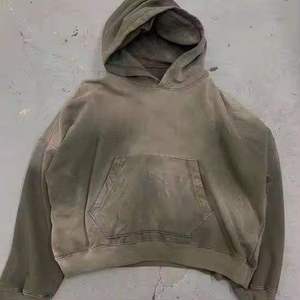 เสื้อฮู้ดดี้ราคาส่ง ผ้าฝ้าย 100% ทรงโอเวอร์ไซส์ สไตล์ครอป ไหล่ตก สตรีทสไตล์ เสื้อฮู้ดดี้ผู้ชาย - Product Image 4