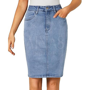 Premium Women <b>Winter</b> Casual Jeans <b>Skirt</b> High Waist Comfortable Stretch 100% Cotton Fabric Everyday Wear Street Fashion Modern - Product Image 6