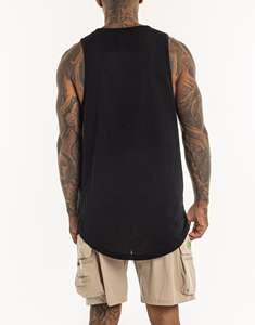 Débardeur de sport NESTA SPORTS personnalisé avec logo, pour entraînement, course à pied, gym, en coton et élasthanne, pour hommes - Product Image 4