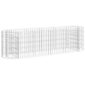 Macetas y jardineras de gabion de hierro galvanizado plateado de durabilidad media para cultivo elevado - Product Image 2