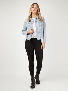 Chaqueta Vaquera para Mujer |   Ropa Casual de Calle con Botones de Poliéster/Algodón, Secado Rápido, Ecológica, Transpirable, para Primavera/Verano - Product Image 5