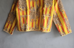 เสื้อแจ็คเก็ตผ้าควิลท์ คอวี แขนยาว ลายสัตว์ สีเหลืองส้ม บุด้วยโพลีเอสเตอร์ สไตล์ฤดูใบไม้ร่วง ติดกระดุม ของขวัญสำหรับเธอ - Product Image 5