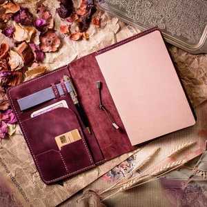 Étui Classique en Cuir pour Carnet de Bureau, Couverture de Journal Rechargeable, Porte-Écriture Vintage NBC-0095 - Product Image 1