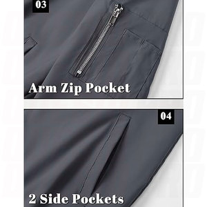 แจ็คเก็ตบอมเบอร์ผู้ชายรุ่นใหม่ล่าสุด ดีไซน์ทันสมัย ขนาดสั่งทำได้ น้ำหนักเบา สวมใส่สบาย เหมาะสำหรับฤดูใบไม้ผลิ ออกแบบทันสมัย สามารถปรับแต่งได้ตามต้องการ - Product Image 6